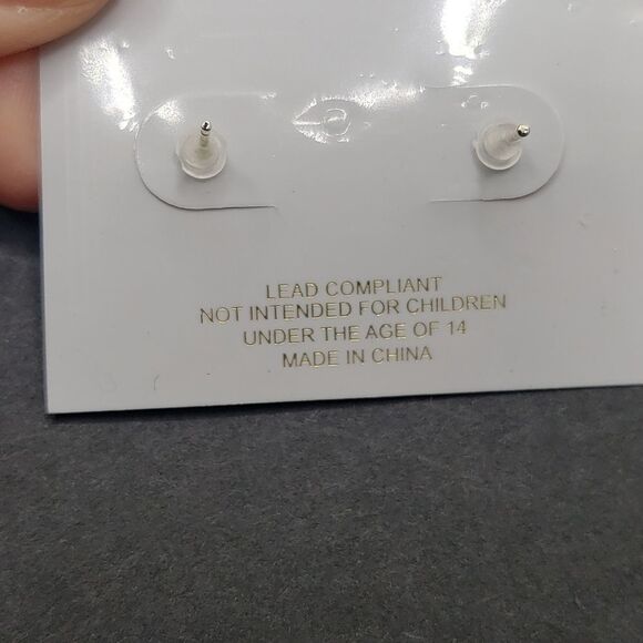 𝅺mickey mouse silver Rhine Earrings - Picture 3 of 3